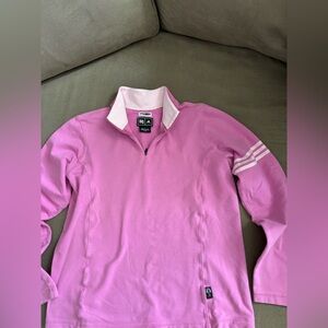 Pink Adidas Climalite Stretch Pullover Sweater